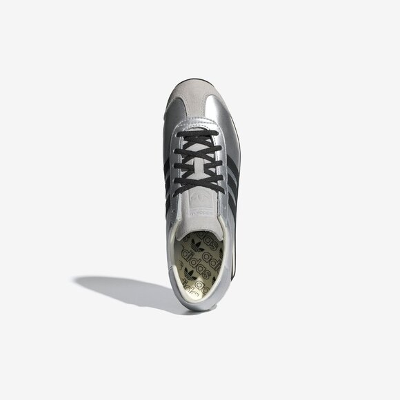 Adidas Originals Women's Silver Metallic Black Country OG Sneakers JH6337 - Picture 3 of 7